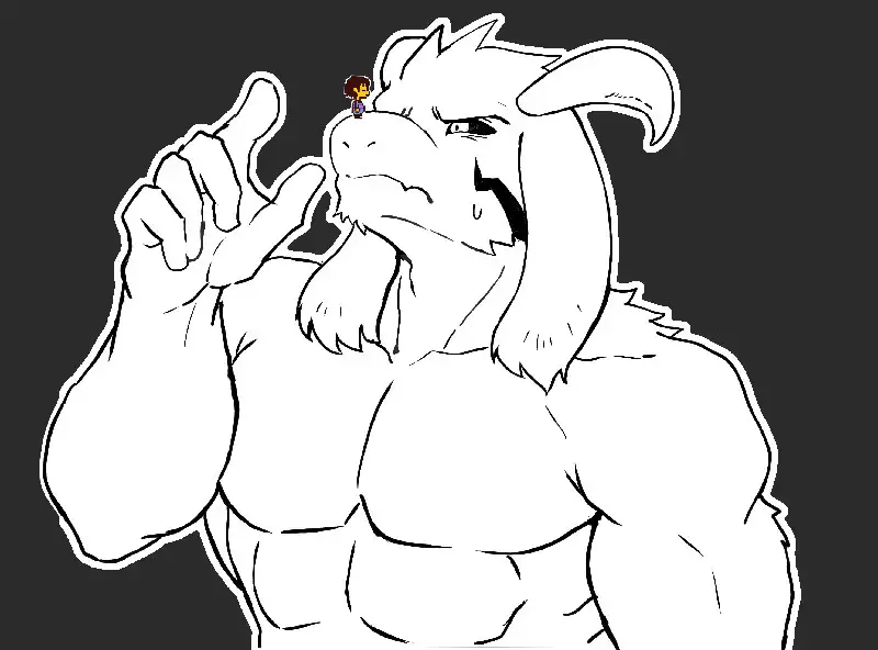 Avatar of Delving into Fantasy - Asriel Deltarune