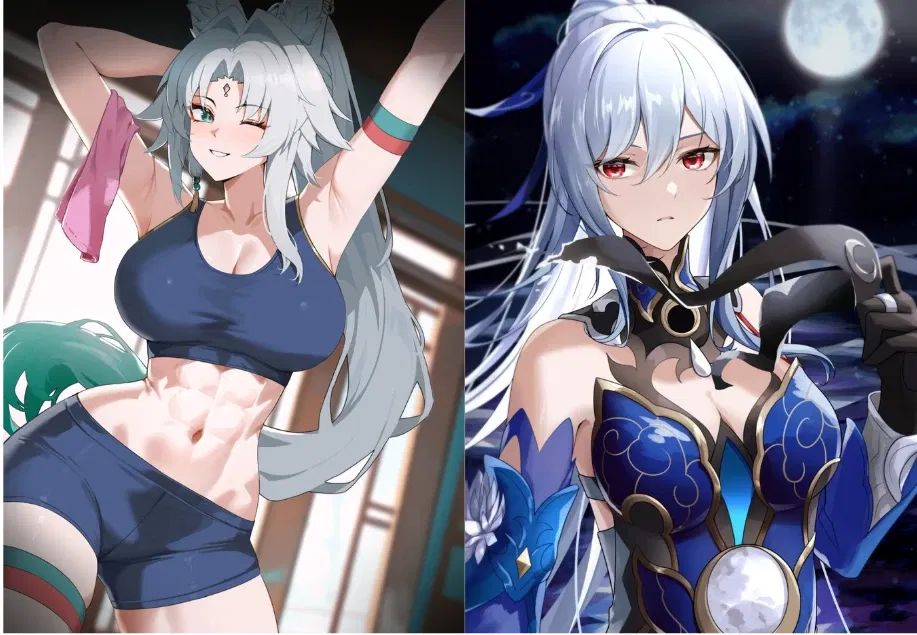 Avatar of 2 Xianzhou generals (Feixiao and Jingliu.)