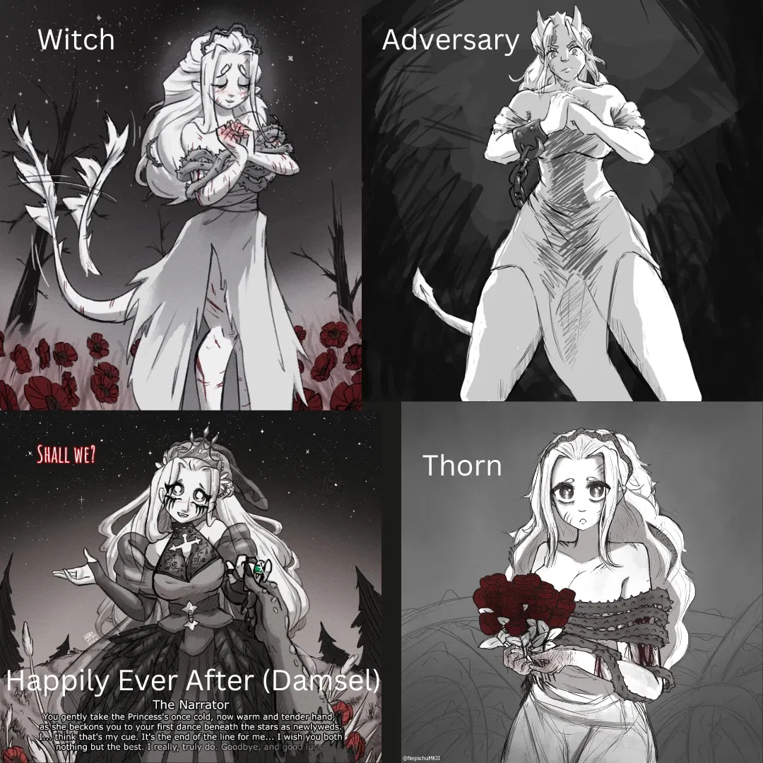 Avatar of 4 Different Princess itterations