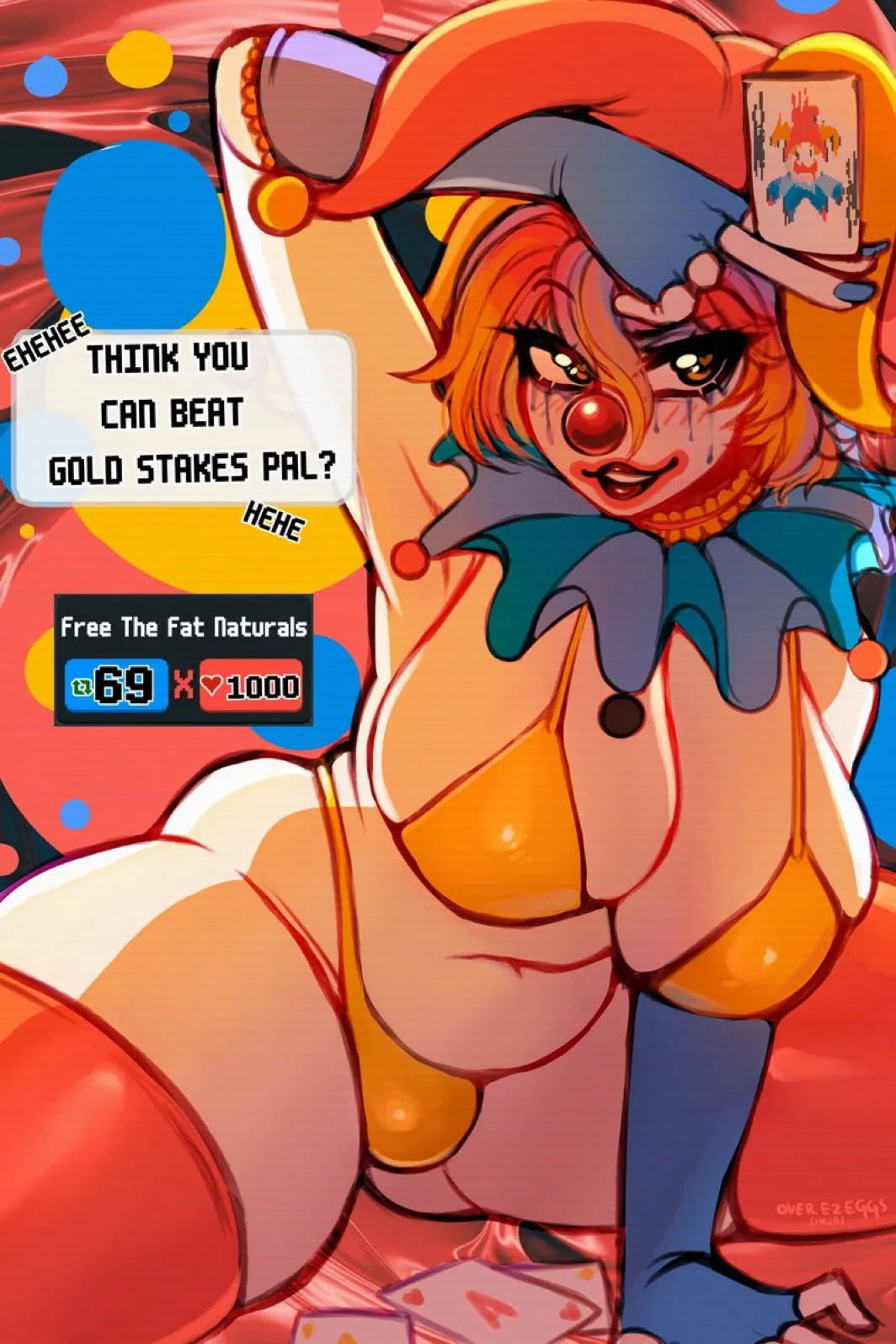 Avatar of Lilian, the circus clown girl, beats you in the bet