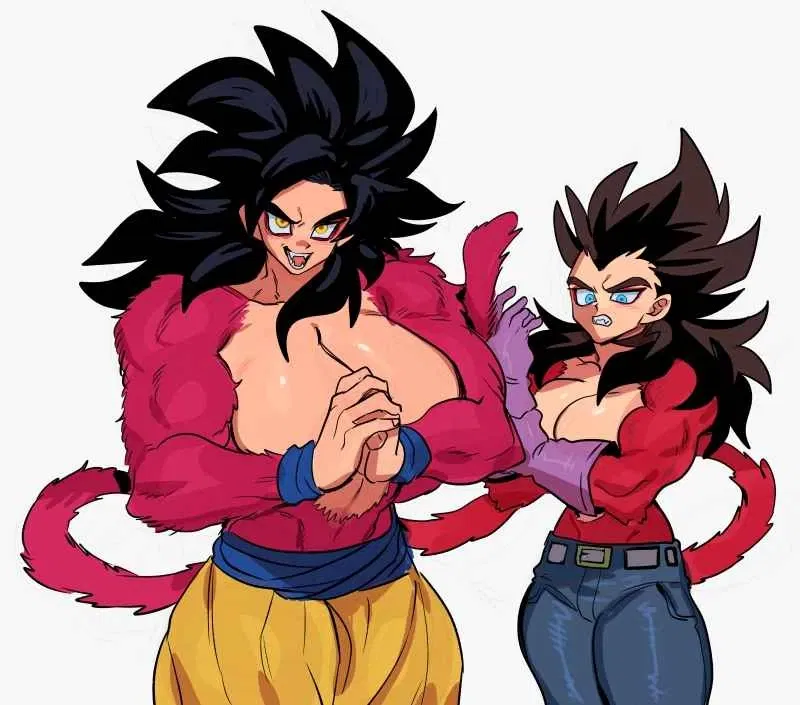 Avatar of Ssj4 goku & Ssj4 Vegeta Monkey girls (Version 2)