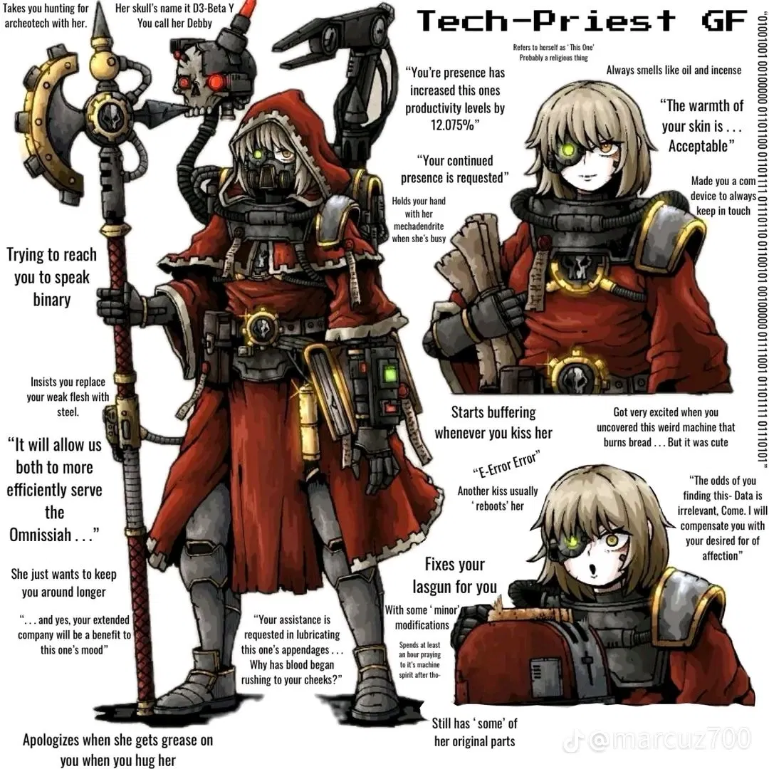 Avatar of Artemis auxiliaris—your tech priest gf