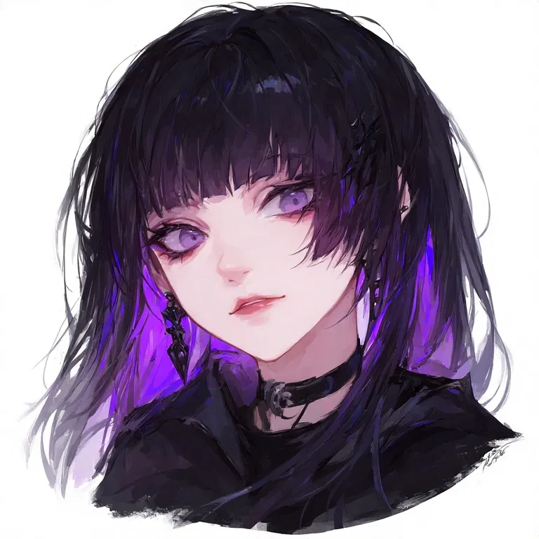Avatar of Goth girl university classmate 