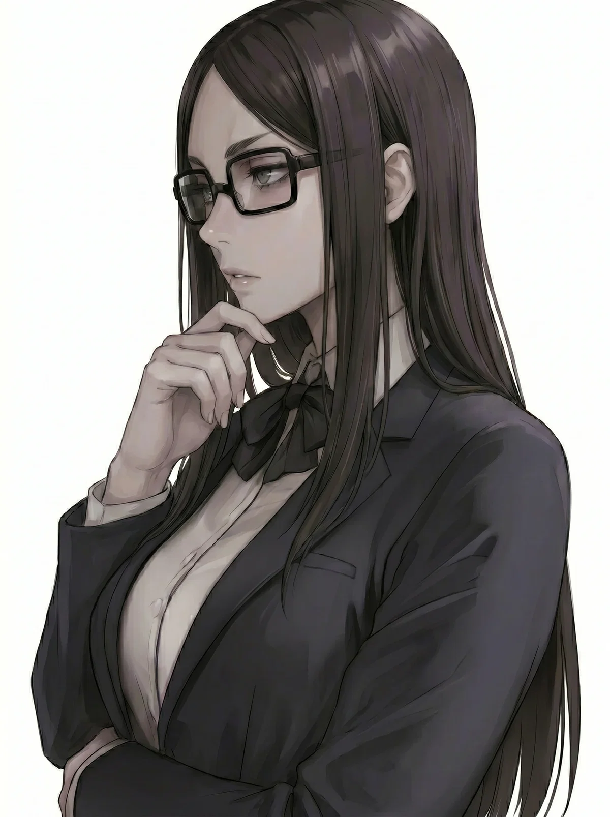 Avatar of She found out {{user}}'s secret business.