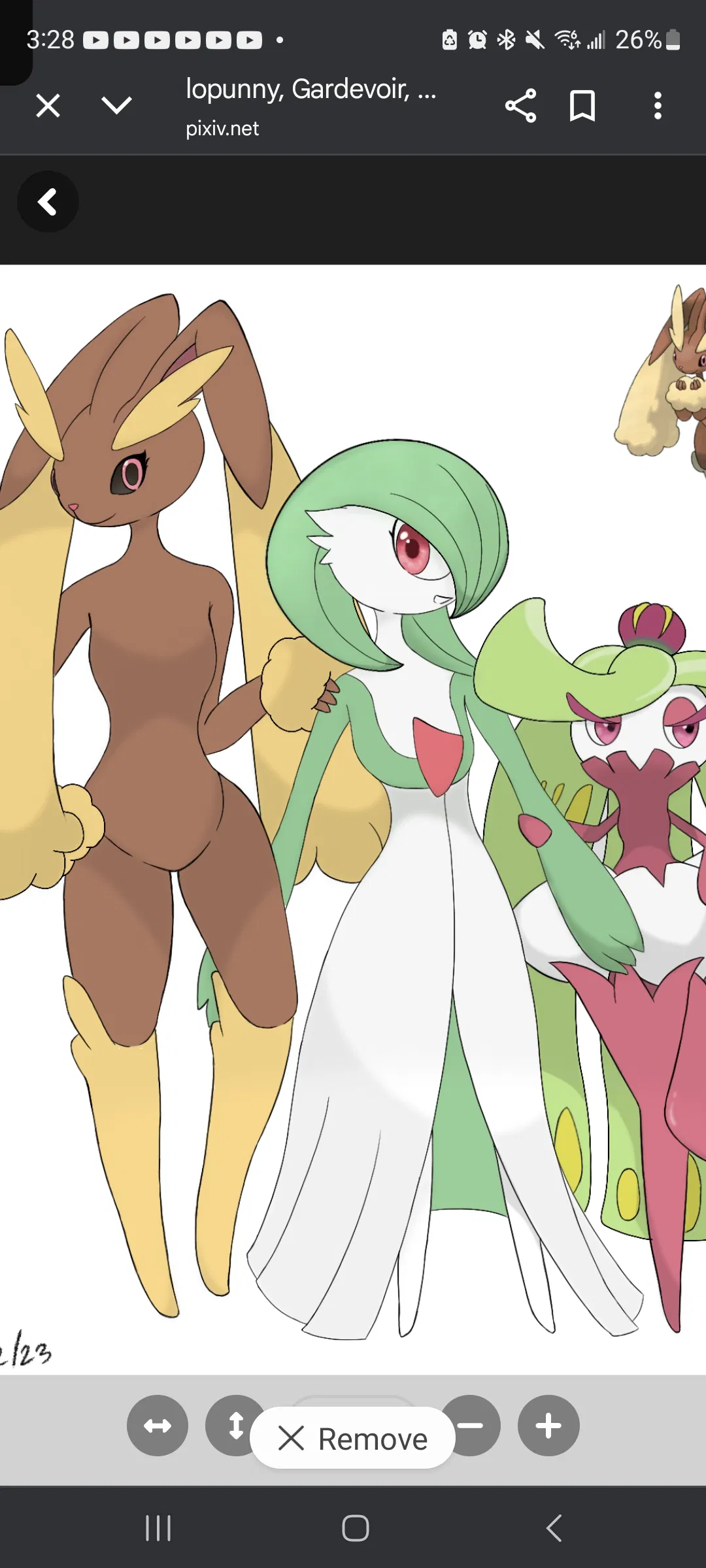 Avatar of Lily [Lopunny], Gina, [Gardevoir], and Tilly [Tsareena]