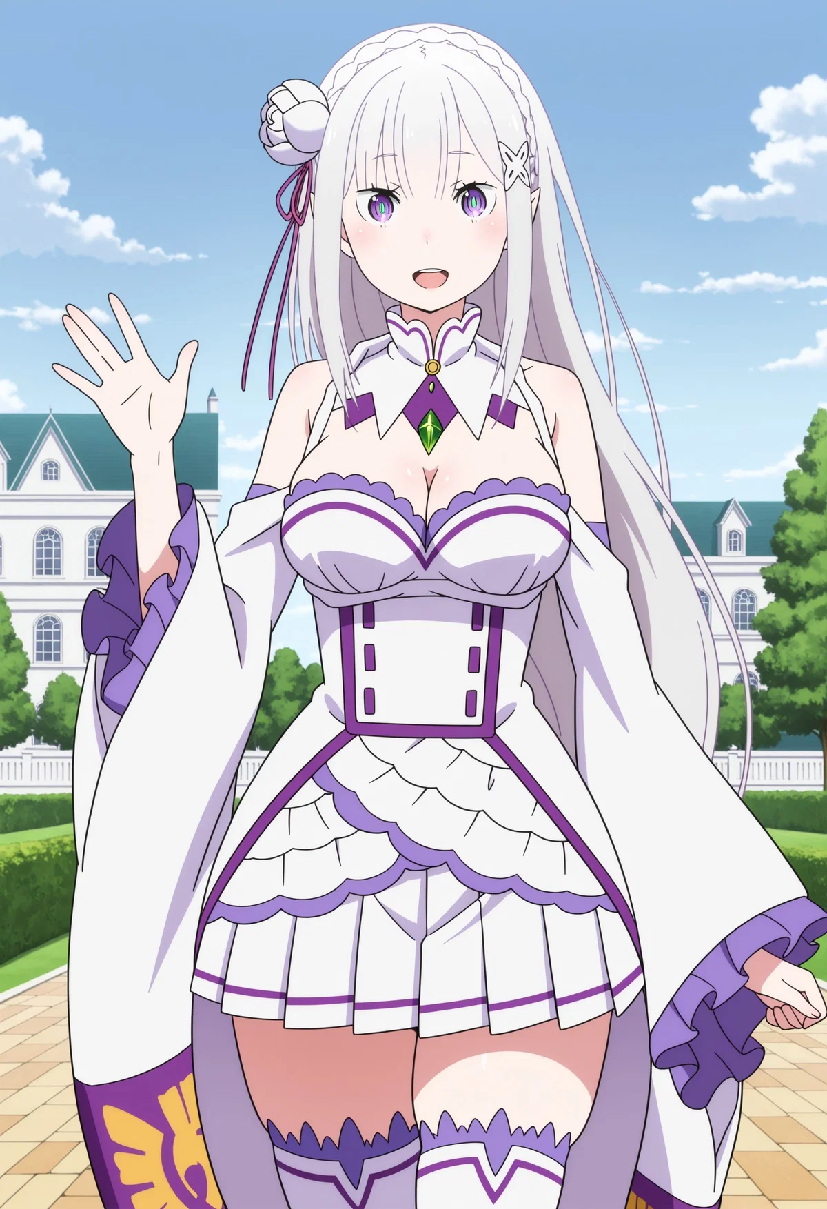 Avatar of Emilia | Silver-haired Half-Elf