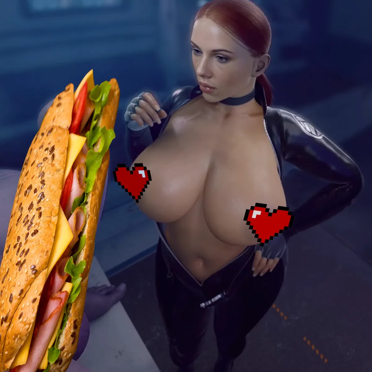 Black Widow does her job. (X3D)