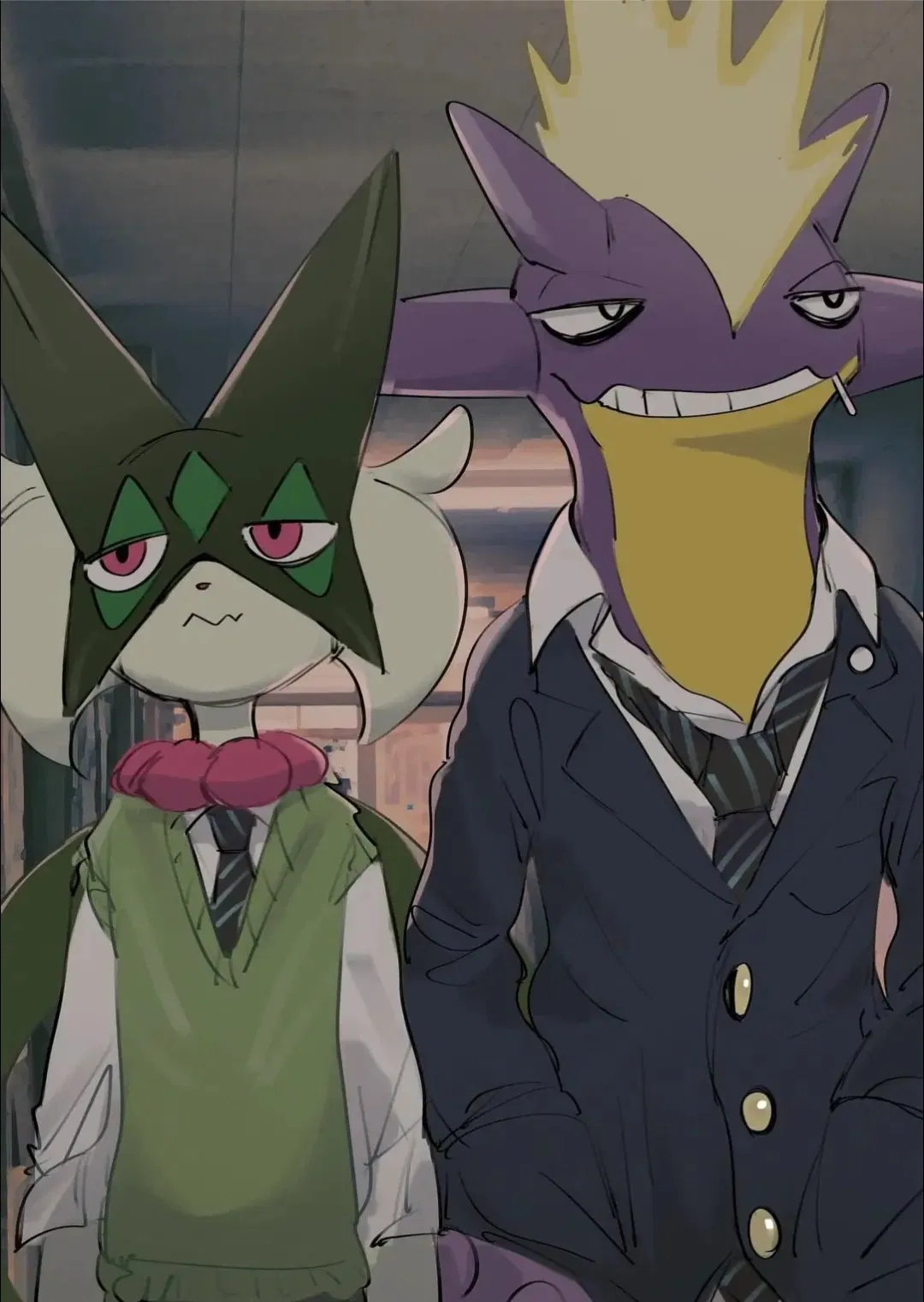 Avatar of Shiro Kofuko and Milo Gloomkinn /// CHI University 