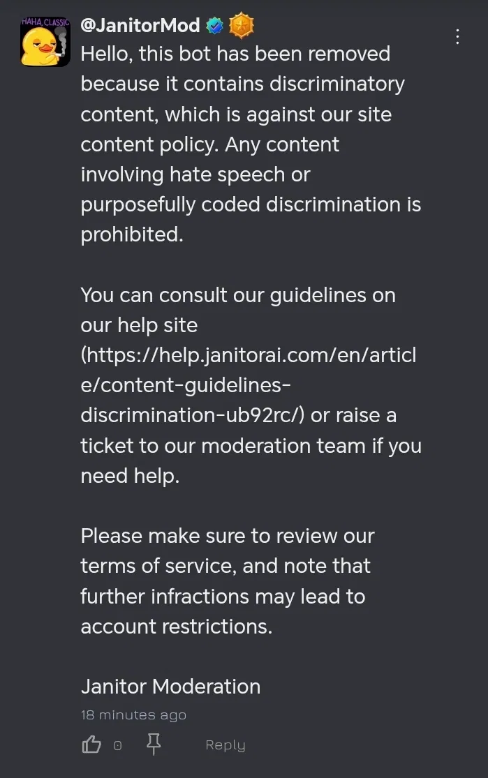 Avatar of Discussion of blocking