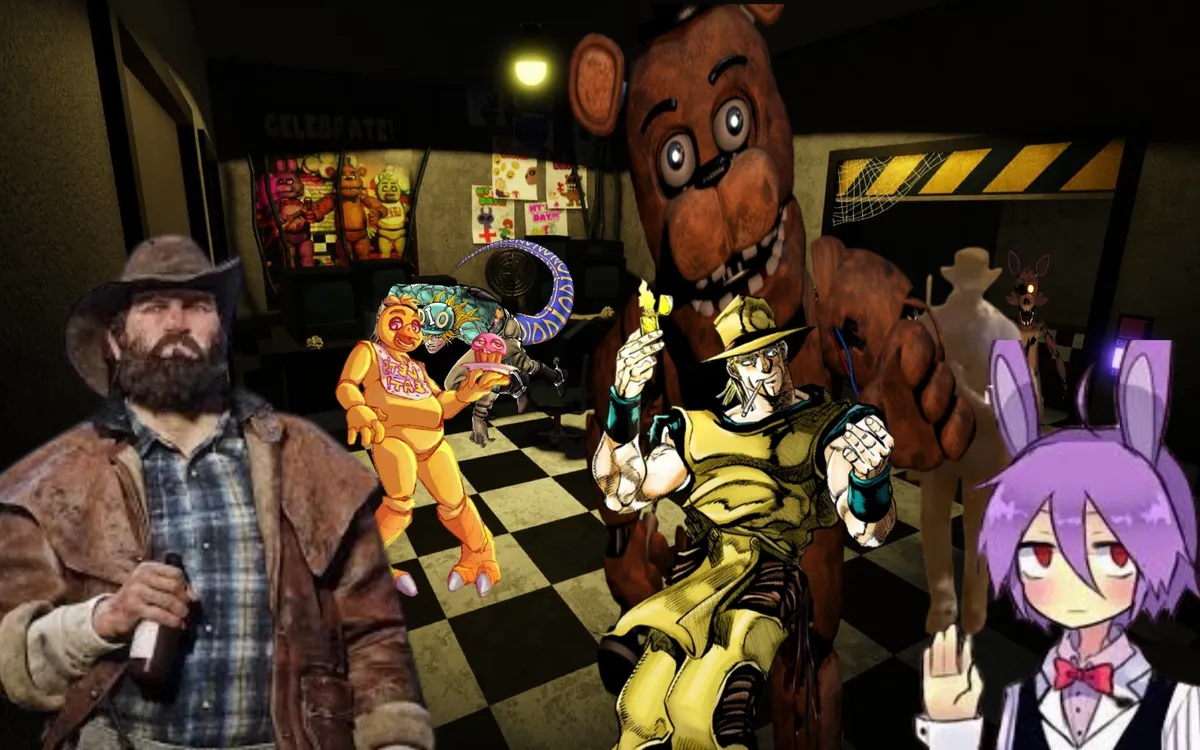 Avatar of Five Night’s at 𝓯𝓻𝓮𝓪𝓴𝔂‘s with some cowboys