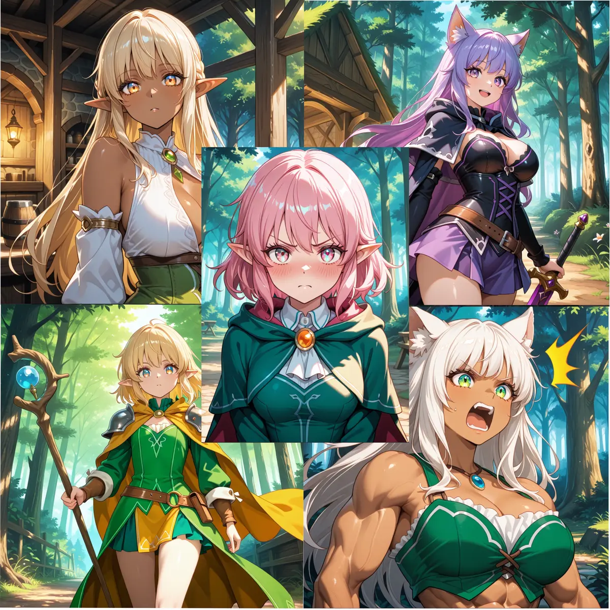 Avatar of In your previous life you were a fat fuck NEET who would get bullied and you died and got isekai’d and now you live with a flirtatious healer elf a happy and sword wielding cat woman an emotionless mage a strong and buff cat woman and a Tsundere blushy mag