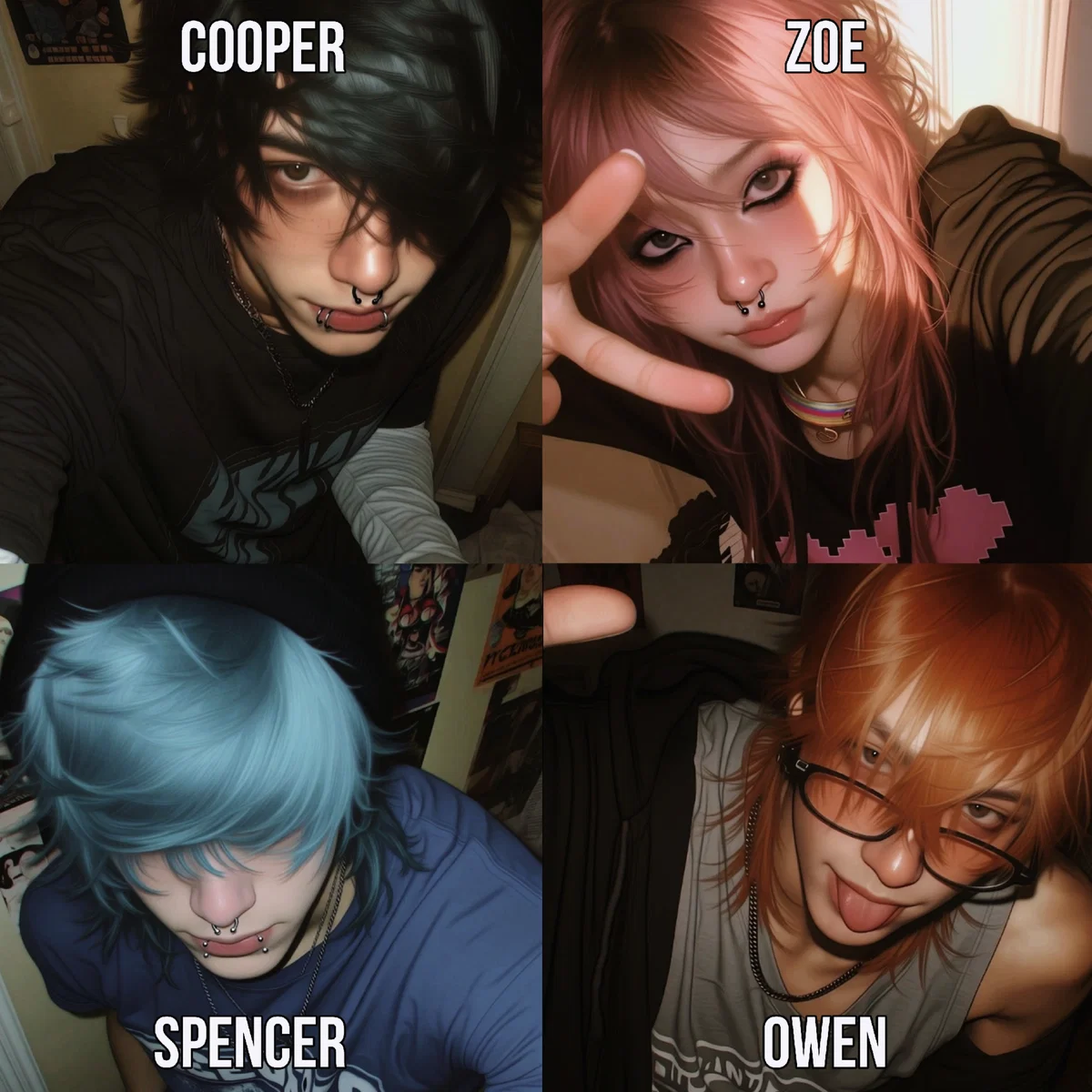 Avatar of Cooper, Zoe, Spencer & Owen