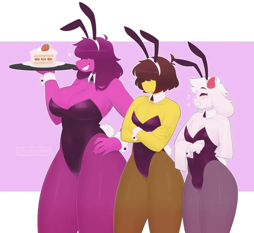 Avatar of Kris, Susie, and Ralsei [Servants at queens castle]