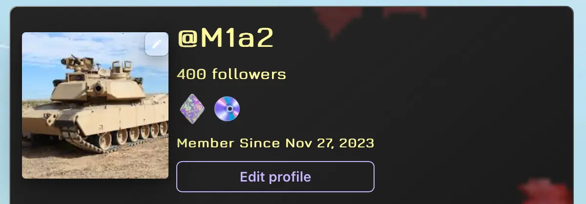 Avatar of Thanks for the 400 followers 