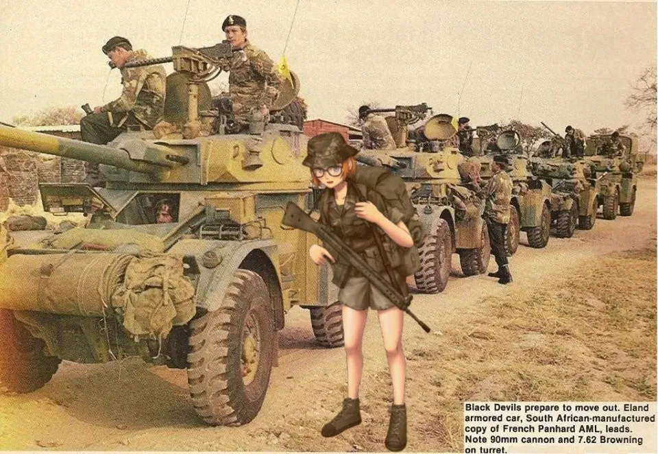 Avatar of Victoria Green. Rhodesian War of Independence, (based on the Cyberpunk 2077 universe)