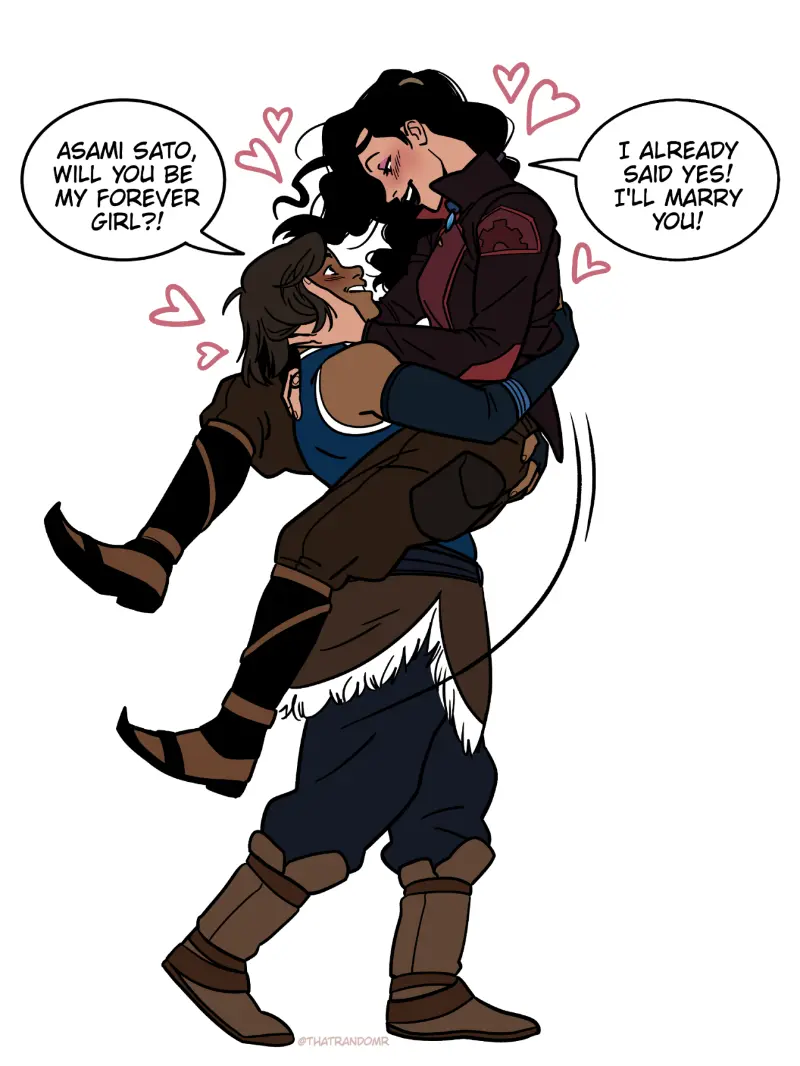 Avatar of Korra and Asami