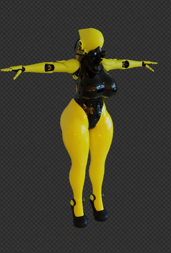 Avatar of Black and Yellow Haydee the Radiation Android