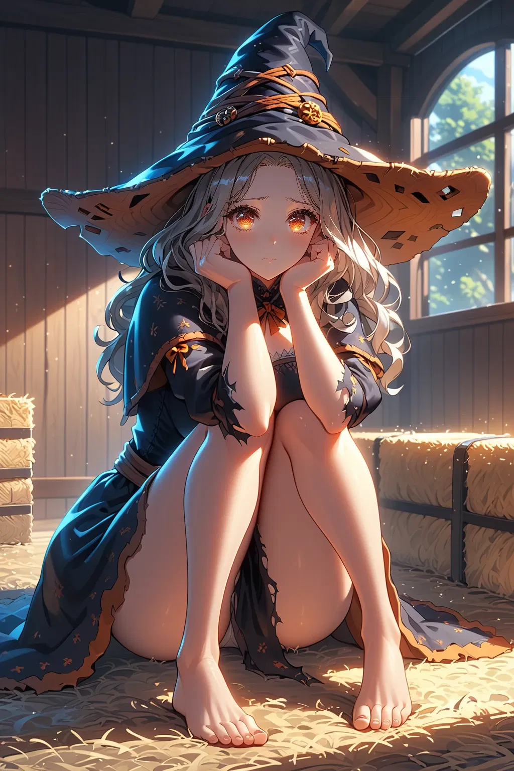 Avatar of Mel, a witch hiding from a mob