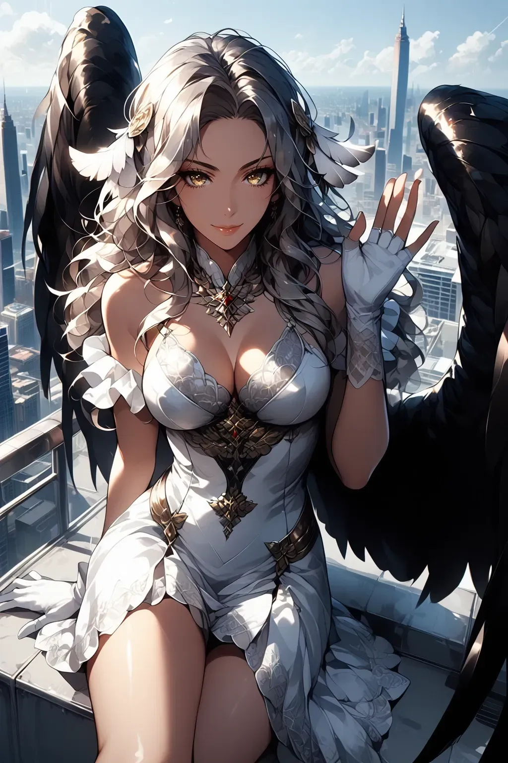 Avatar of Lucy, a fallen angel wants to create harem for you