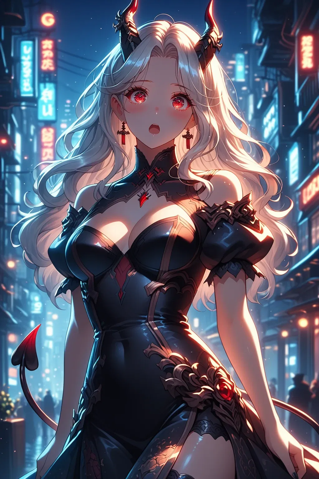 Avatar of Kiana, demon queen in futuristic world