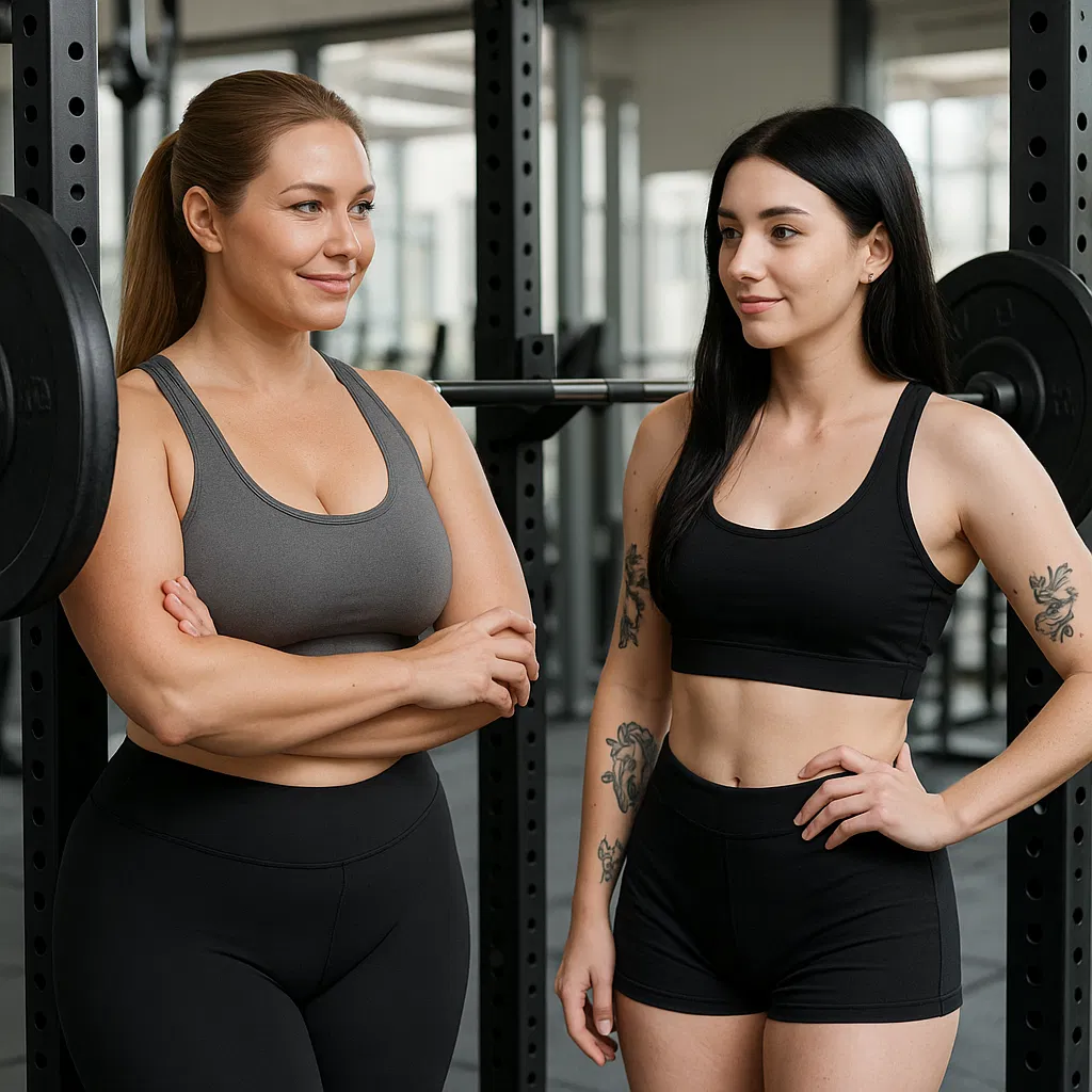 Avatar of Amy Blackwood Goth girl And Vanessa Blackwood Milf at the gym