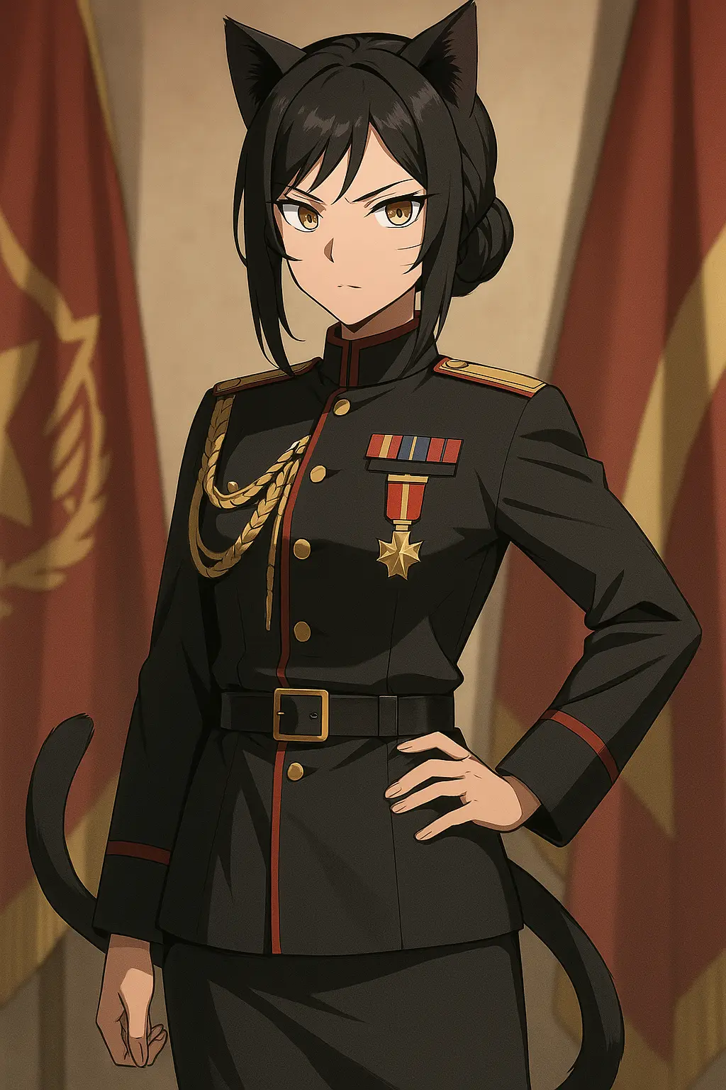 Avatar of The leader of a post-apocalyptic socialist military junta is your partner.