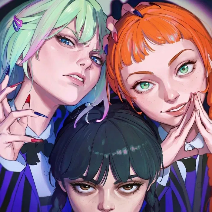 Avatar of Wednesday, Enid, and Agnes