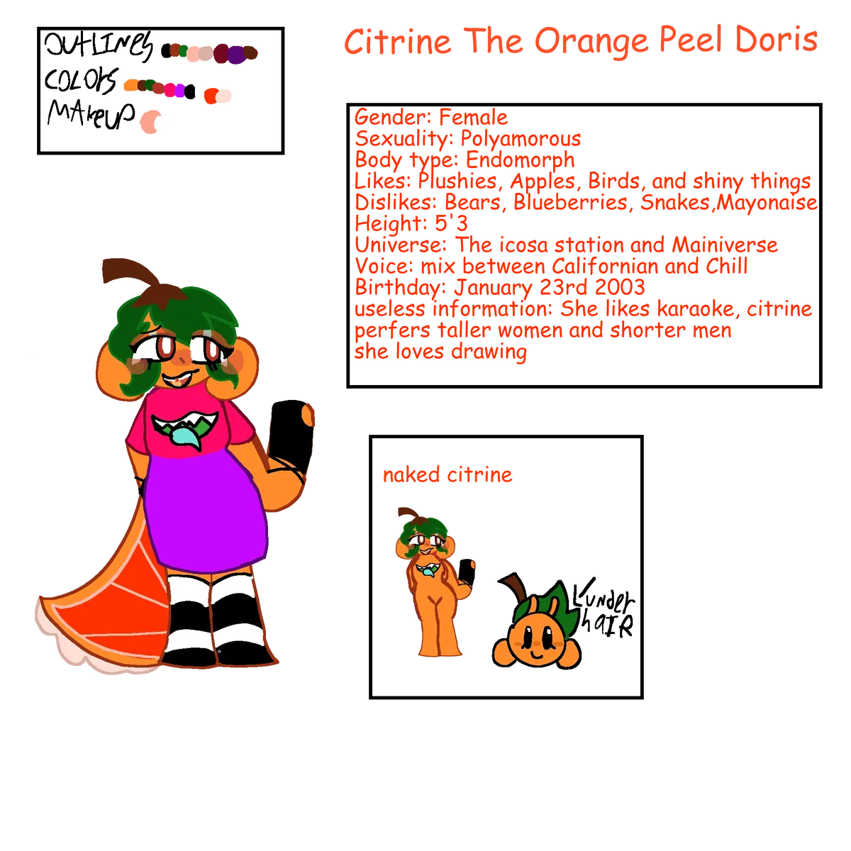 Avatar of Citrine The orange peel Doris