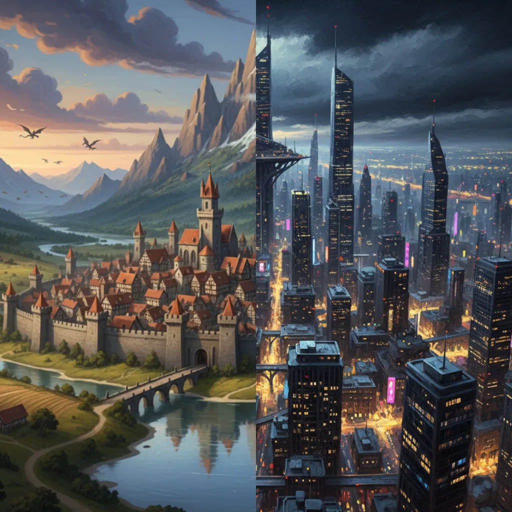 Avatar of Mixed Medieval and Modern Fantasy RPG