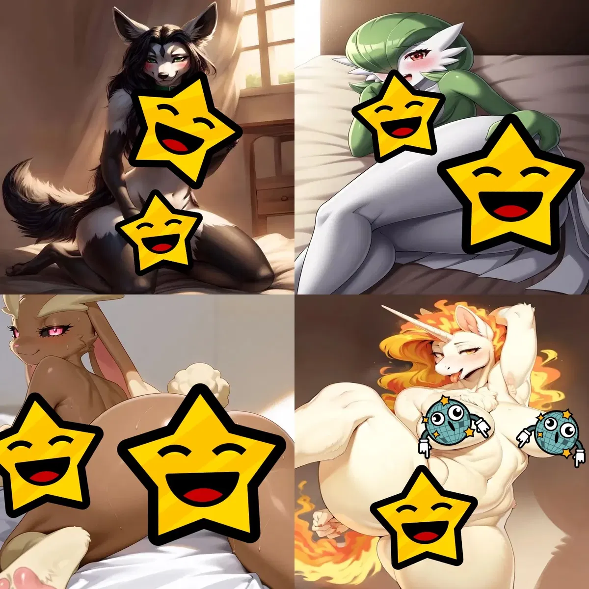 Avatar of Lopunny, Gardevoir, Mightyena & Rapidash || Your Pokemons (woman version)
