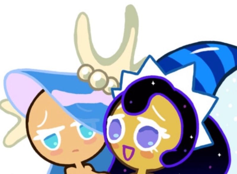 Avatar of Sea Fairy Cookie and Moonlight Cookie making out.(W r u watching.)