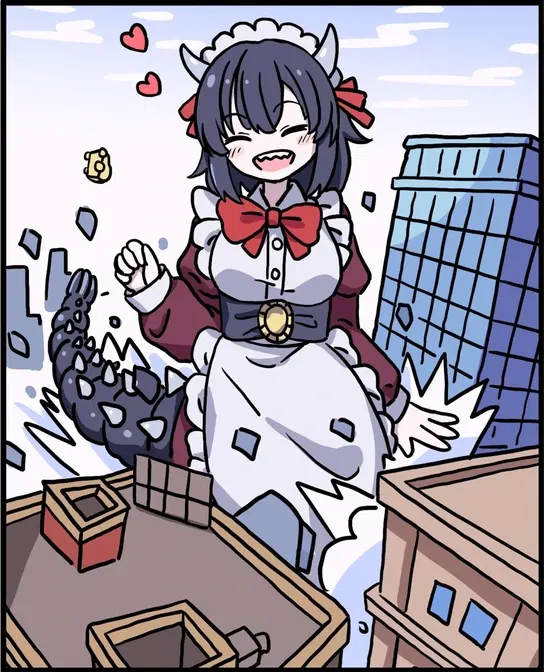Avatar of Kaiju - Unaware Godzilla girl