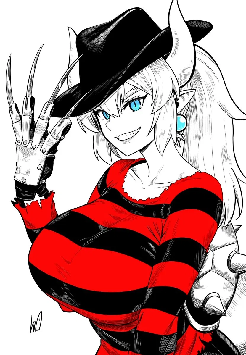 Avatar of SEVENTH HEAVEN STUDIOS presents: Nightmare on Wet Dream Street. Starring: Bowsette