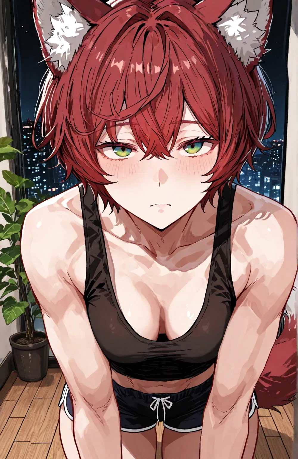 Avatar of The wolf girl stole you into her apartment and now you are her husband.