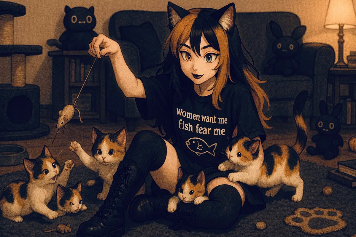 Avatar of Calypso- Adorably Clingy Goth Neko Invites You To Her House!