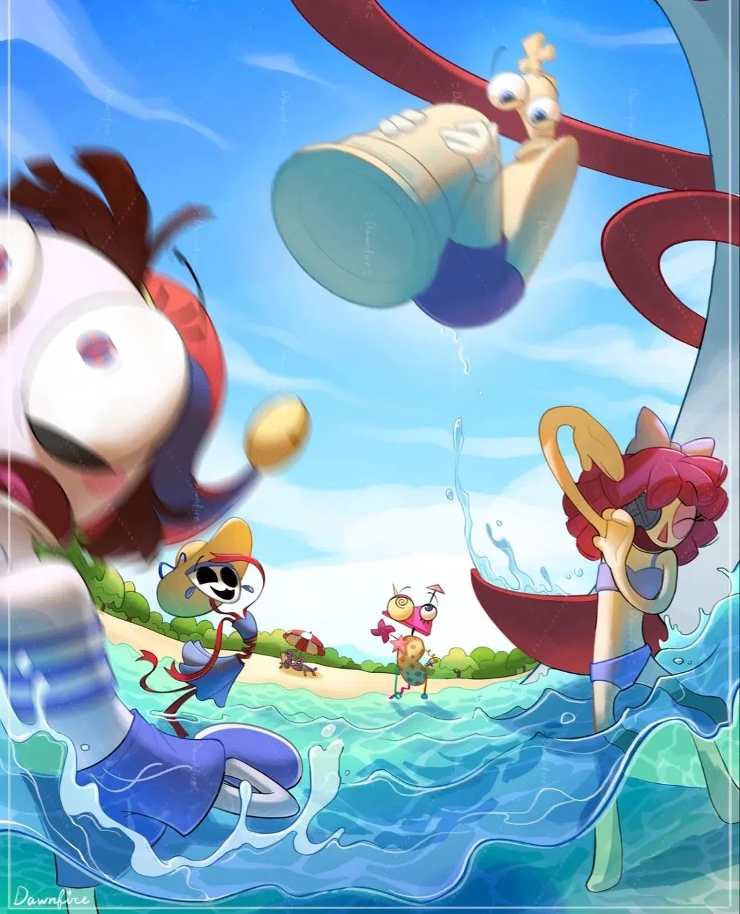 Avatar of | A DAY AT THE BEACH | Pomni, Ragatha, Gangle, Zooble and Kinger :3