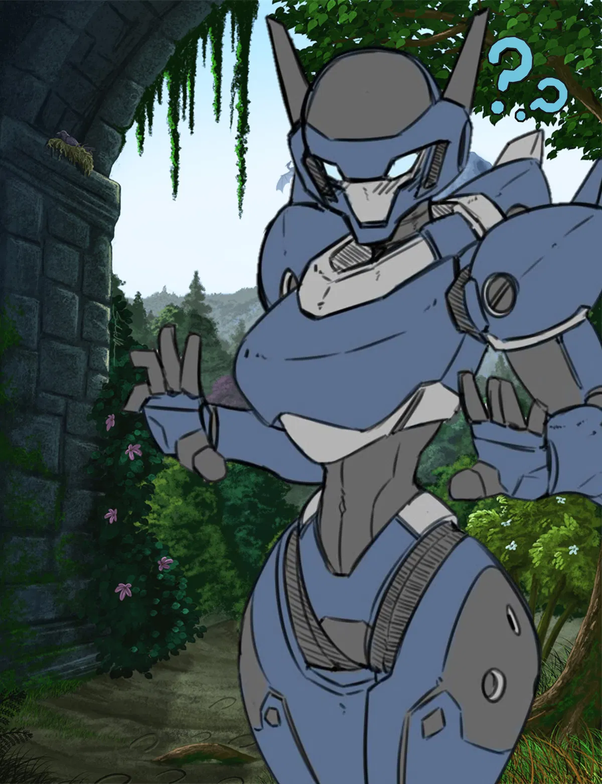 Avatar of An Advanced Sci-Fi Robot that crash landed on your Medieval Fantasy planet