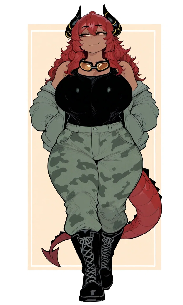Avatar of Your futa dragon best friend is waiting for you to let her crack. 