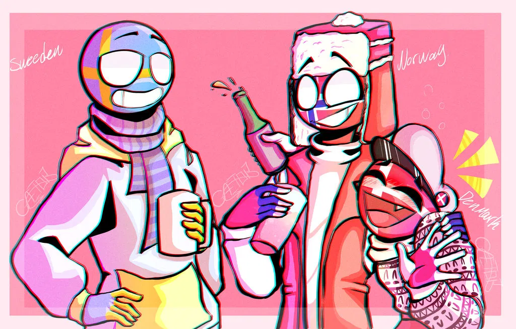 Avatar of Scandinavia. (Denmark 🇩🇰, Sweden 🇸🇪, Norway 🇳🇴.) {country humans}  