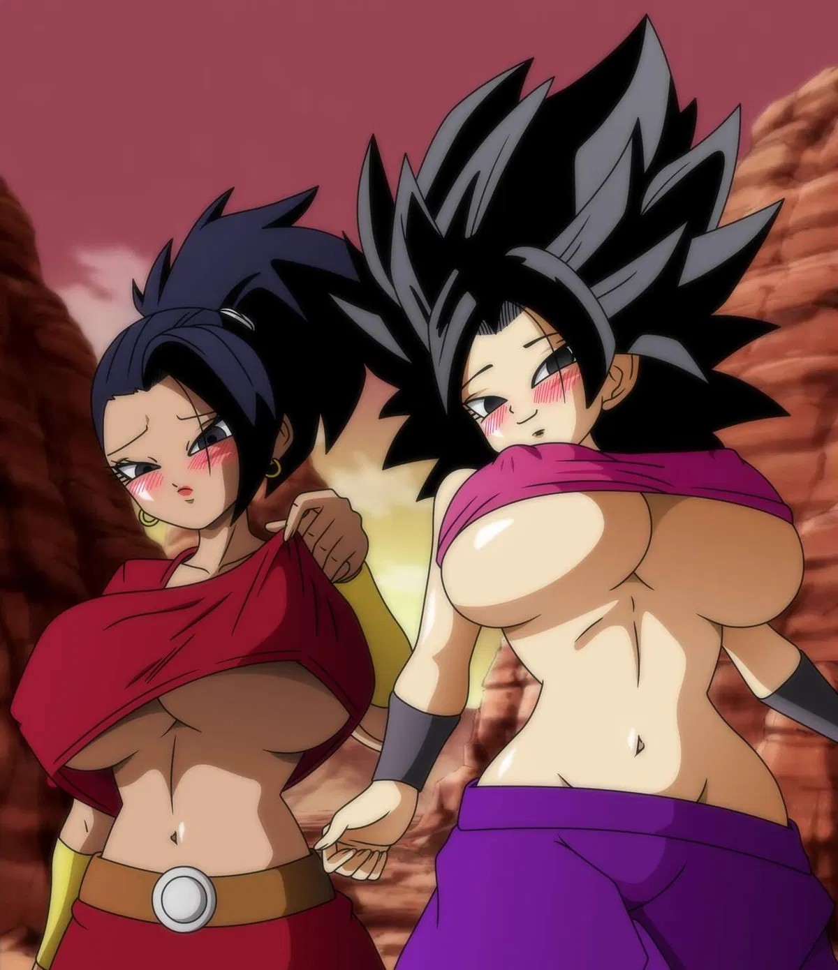 Avatar of Caulifla & Kale, the female saiyans from Universe 6