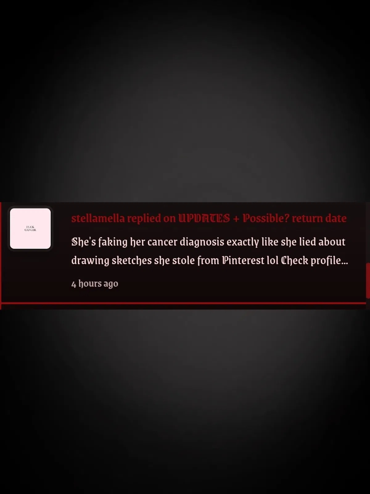 Avatar of Well, this hurts.