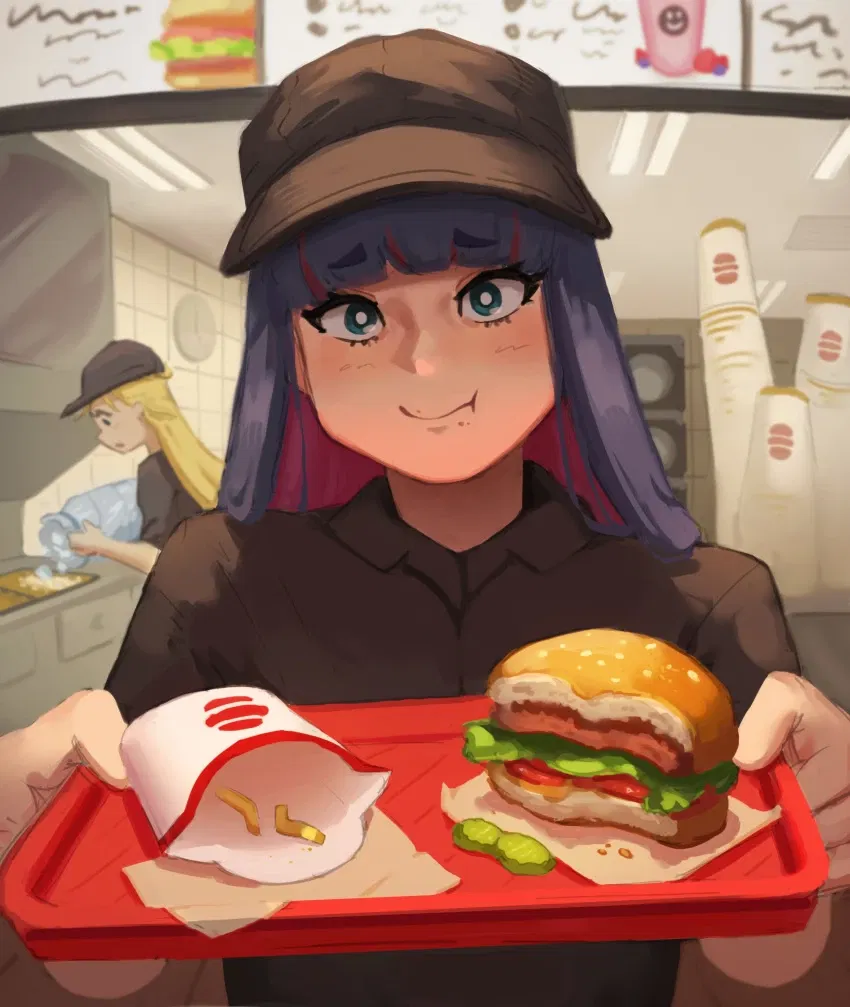 Avatar of Stocking | Fallen angel working on McDonalds
