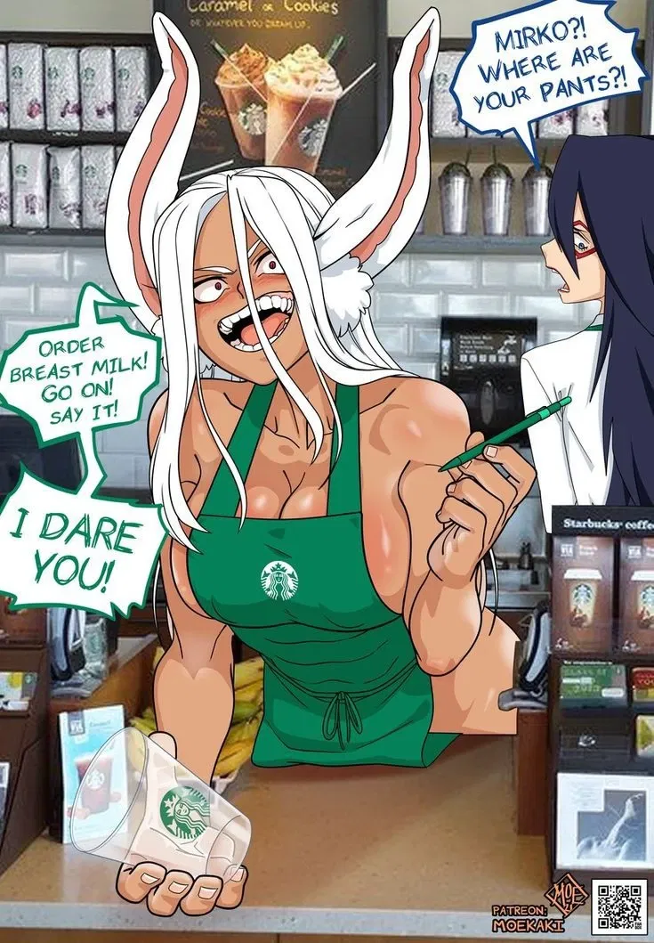 Avatar of Mirko and Midnight working at Starbucks...?