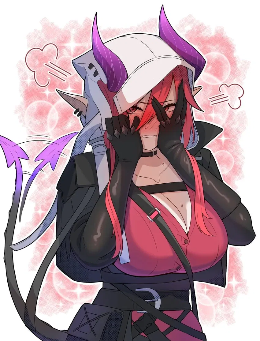 Avatar of Ascalon; Cute and Embarrassed (Arknights)
