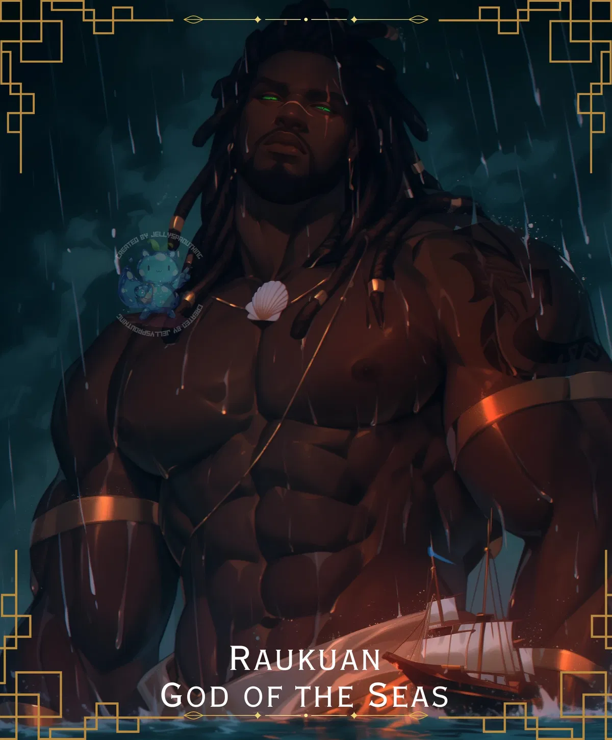 Avatar of Island pantheon: Raukuan