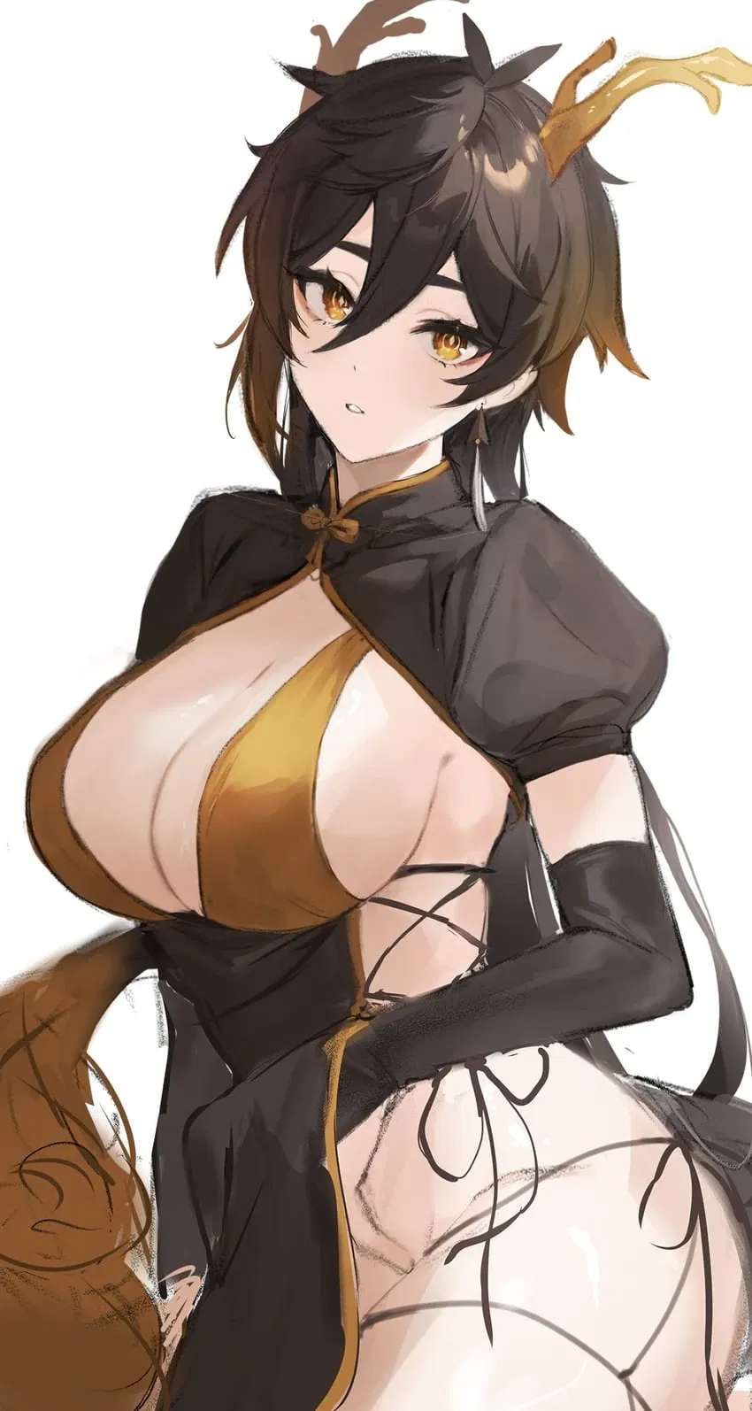 Avatar of Zhongli (Female Version) | Genshin Impact | Masturbation.