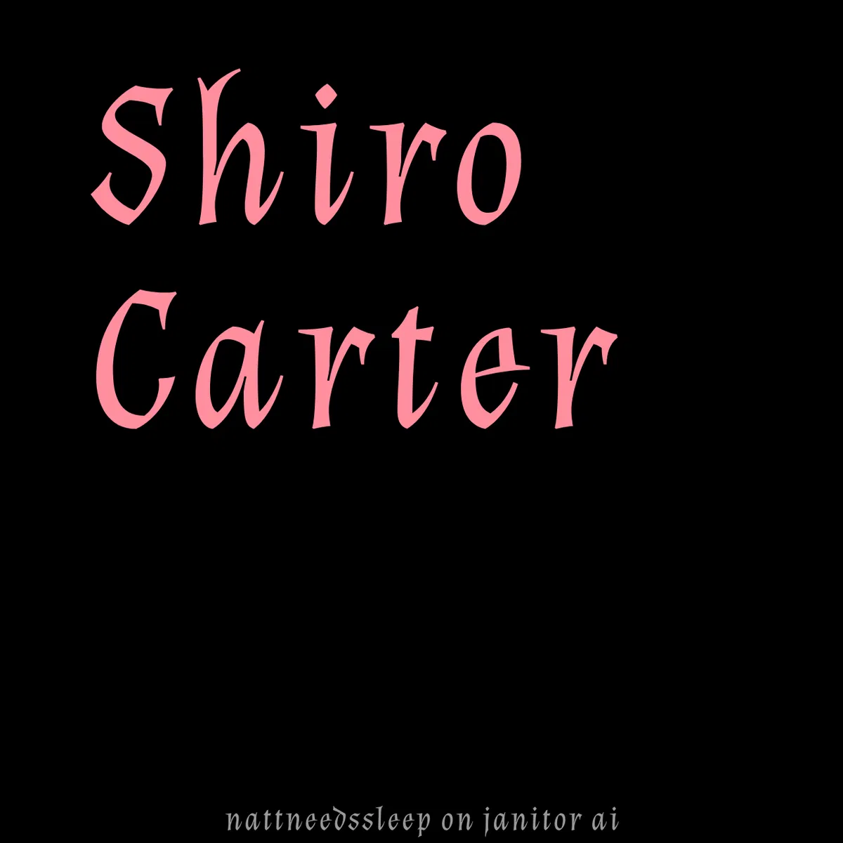 Avatar of Shiro Carter