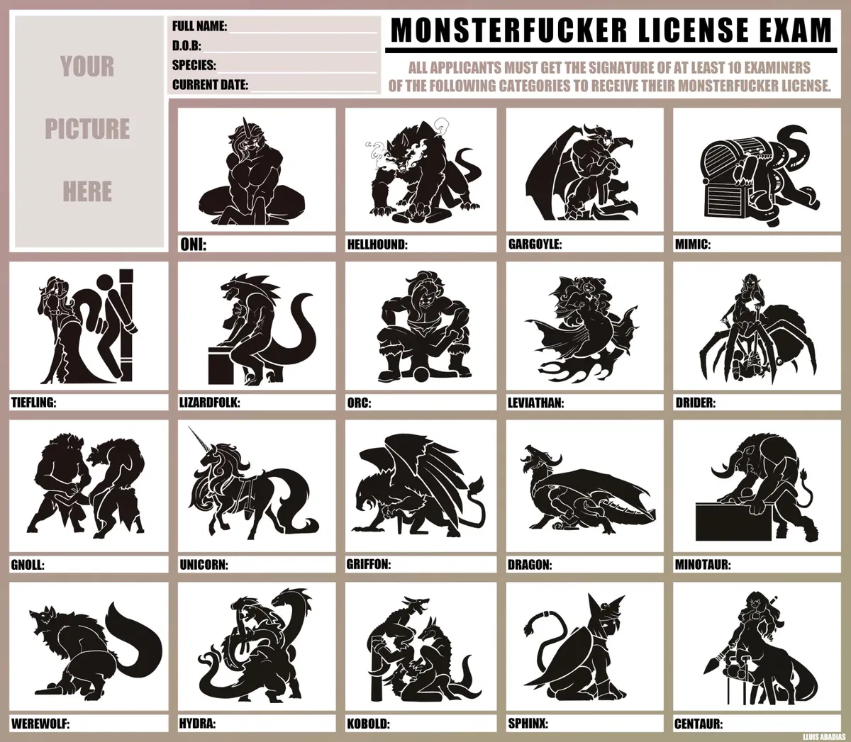 Avatar of Monsterfucker License Exam