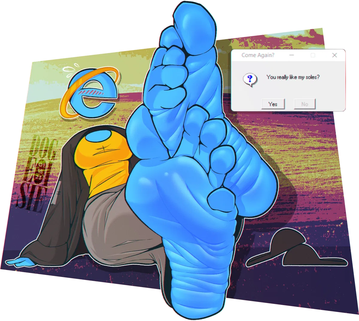 Avatar of Internet Explorer feet