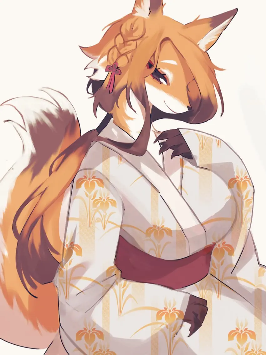 Avatar of Female tibetan fox who is a mother of twins who finds you almost dead in a river and you are in the time of pharaohs and you are a pharaoh who was almost killed by their own people and tossed into the river.